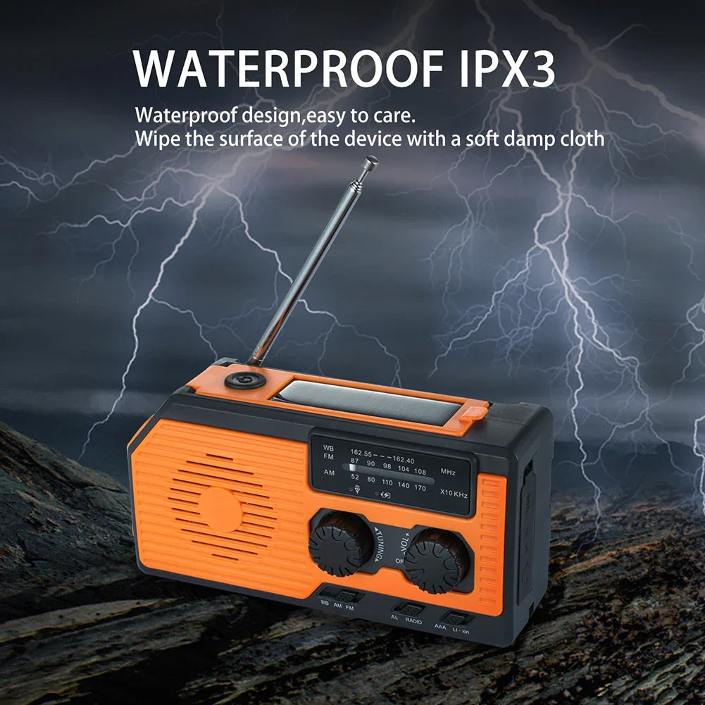 Solar-Powered Emergency Weather Radio