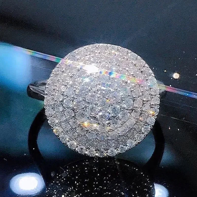 💍3 Carat Super Sparkling zircon Ring