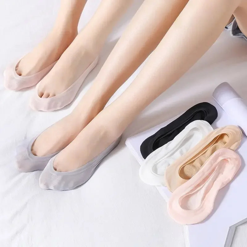 Ice Silk Thin No Show Socks