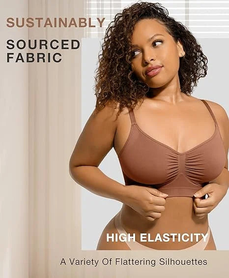 Women's Wireless Sculpt Bra Comfort Bralettes No Underwire Unlined Cami Bra