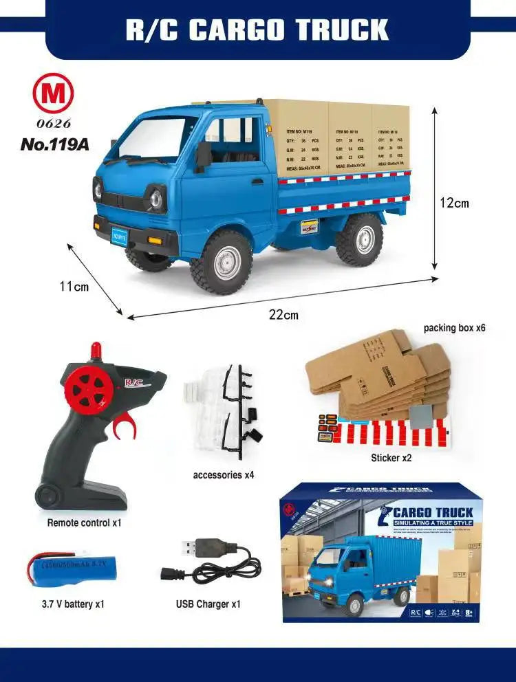 Remote Control Truck Toy Gift For Kids Multicolor