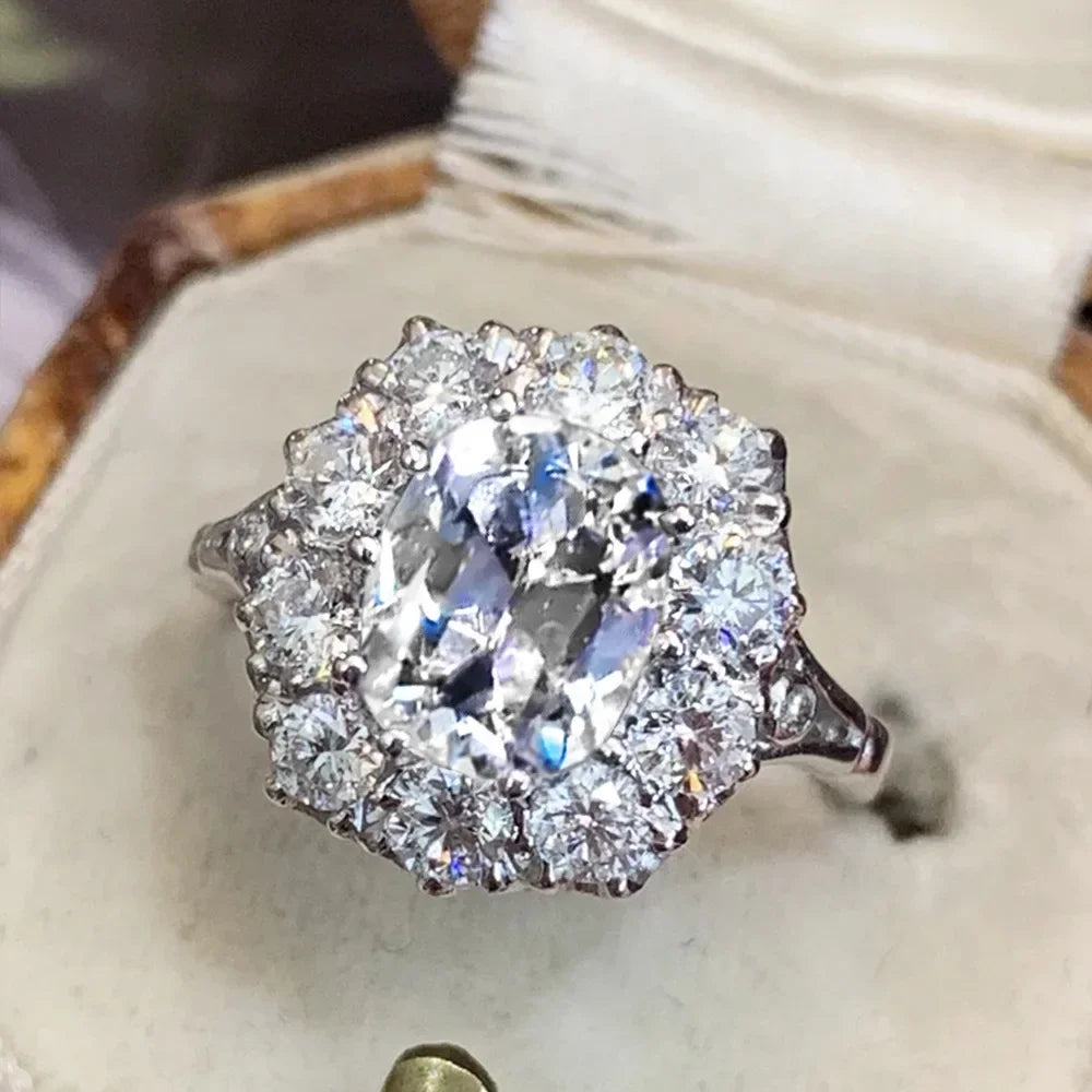 💍3 Carat Super Sparkling zircon Ring