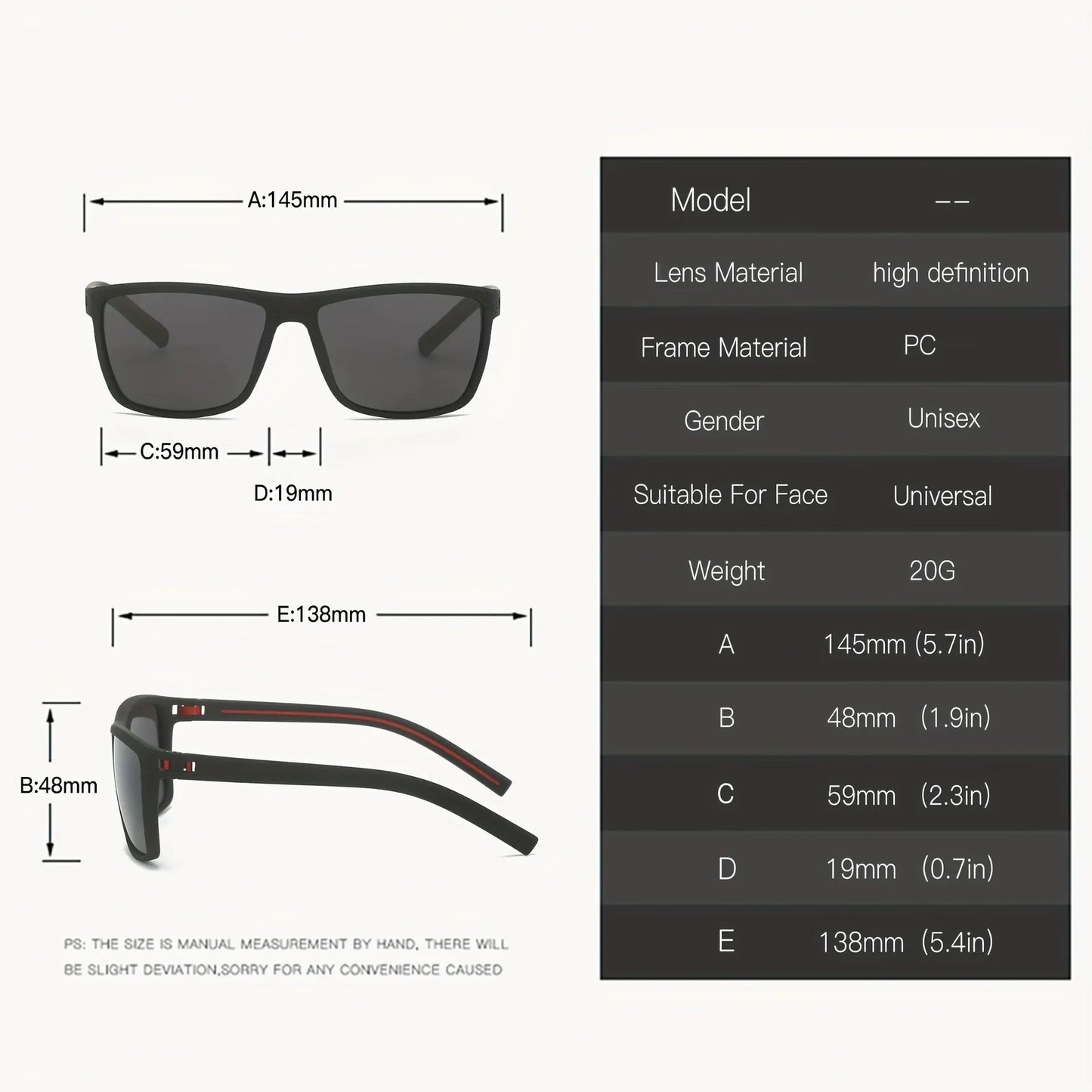 Unisex Polarized Glasses