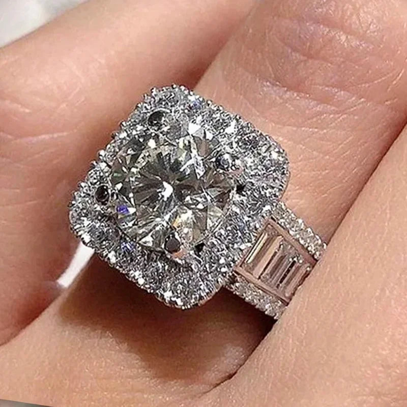 💍3 Carat Super Sparkling zircon Ring