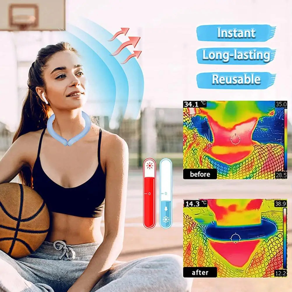 Ice ring neck cooling tube