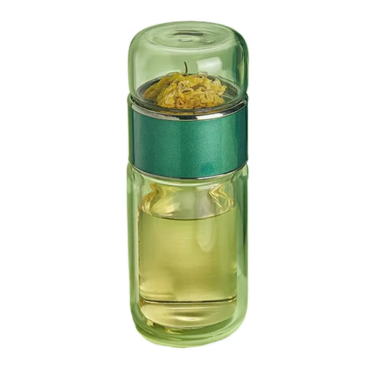 Double-layer Thickened Tea and Water Separation Glass