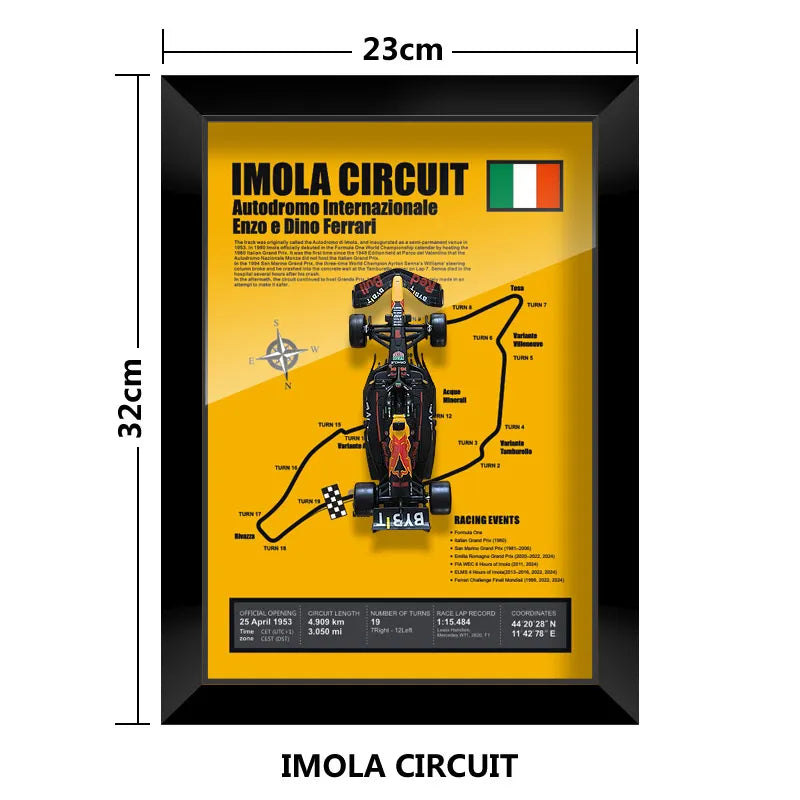 Bburago Verstappen F1 1/43 Red Bull RB20 racing car Model wall art formula 1 Las Vegas Miami USA Singapore circuits 2024 poster