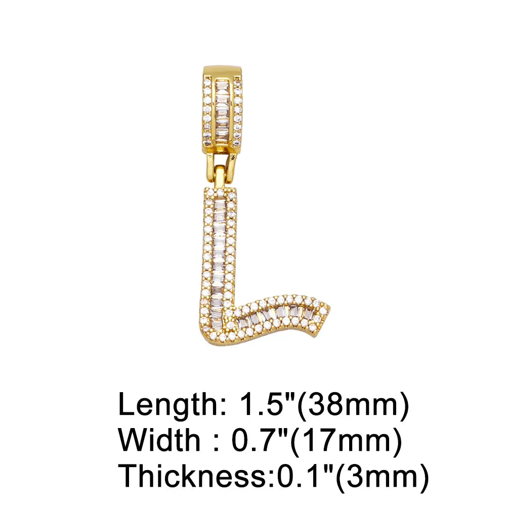 Initial Letter Pendant Necklaces