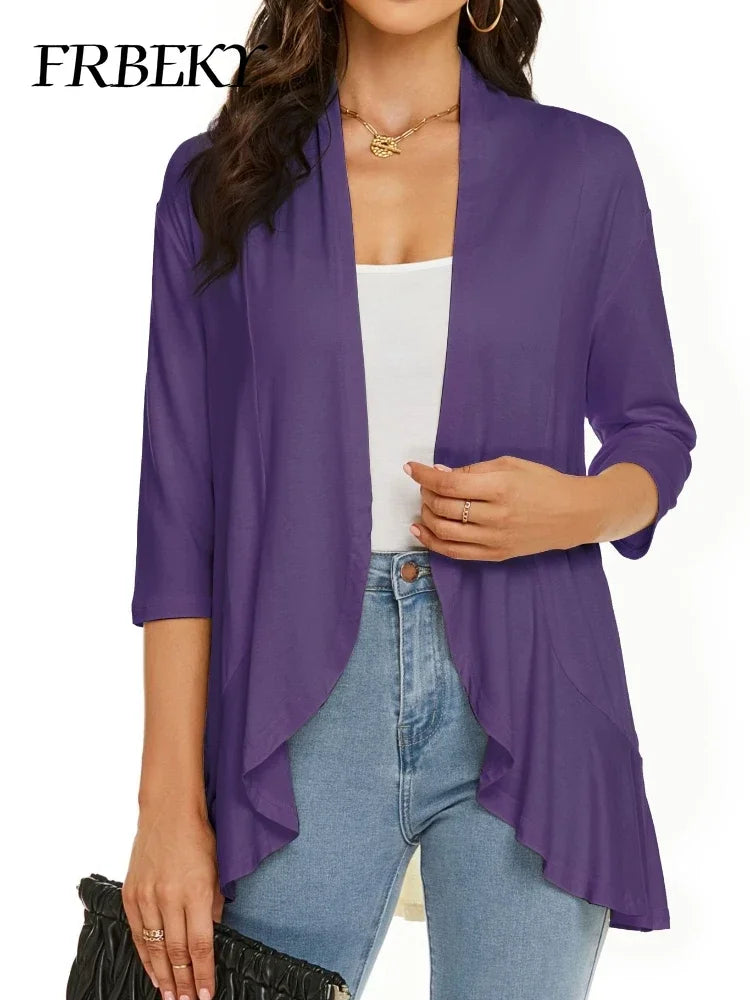 Women's Casual Lightweight Open Front Cardigans