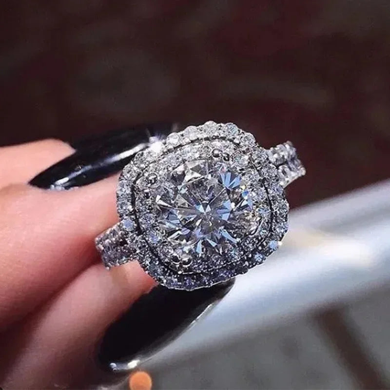💍3 Carat Super Sparkling zircon Ring