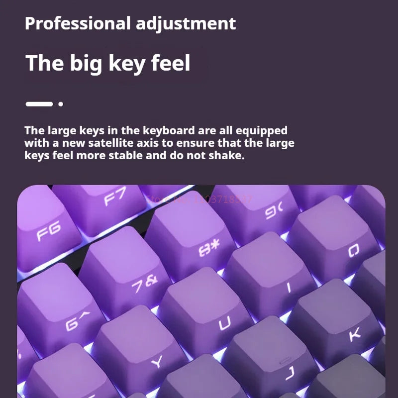 ZH980 100% Mechanical Keyboard,PBT Material Keycap