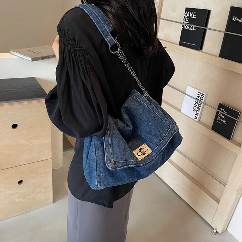 Fashion Denim Shoulder Bag