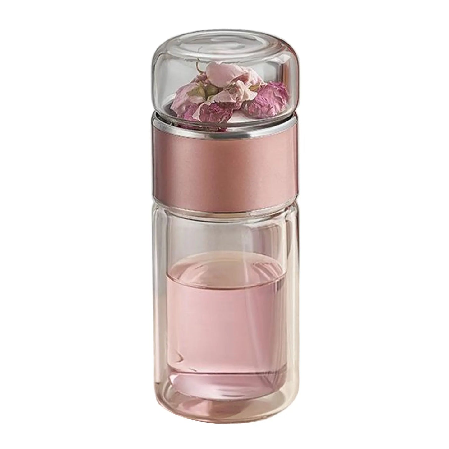 Double-layer Thickened Tea and Water Separation Glass