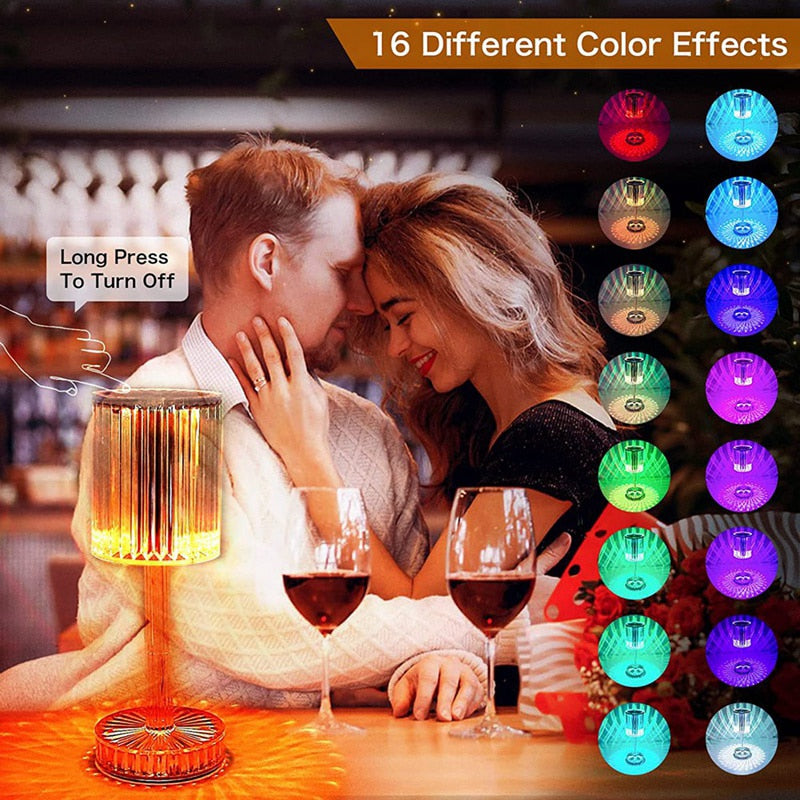 Touching Control  Crystal Lamp