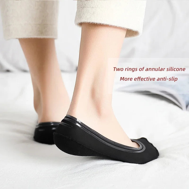 Ice Silk Thin No Show Socks