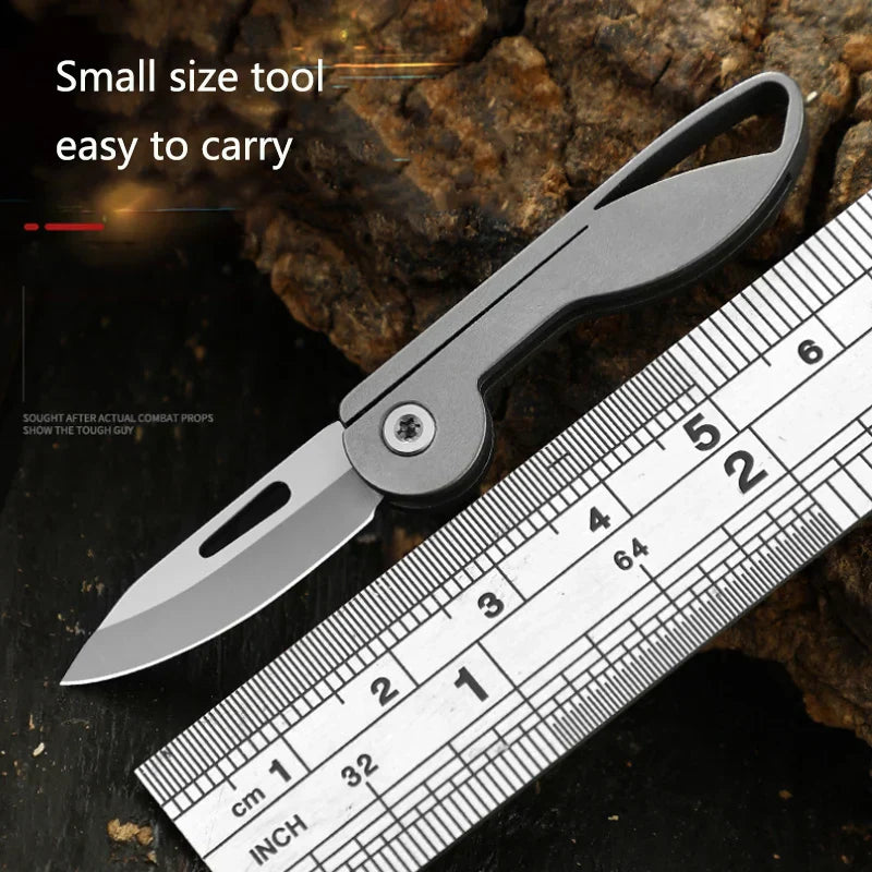 Mini Titanium Alloy Folding Pocket Knife
