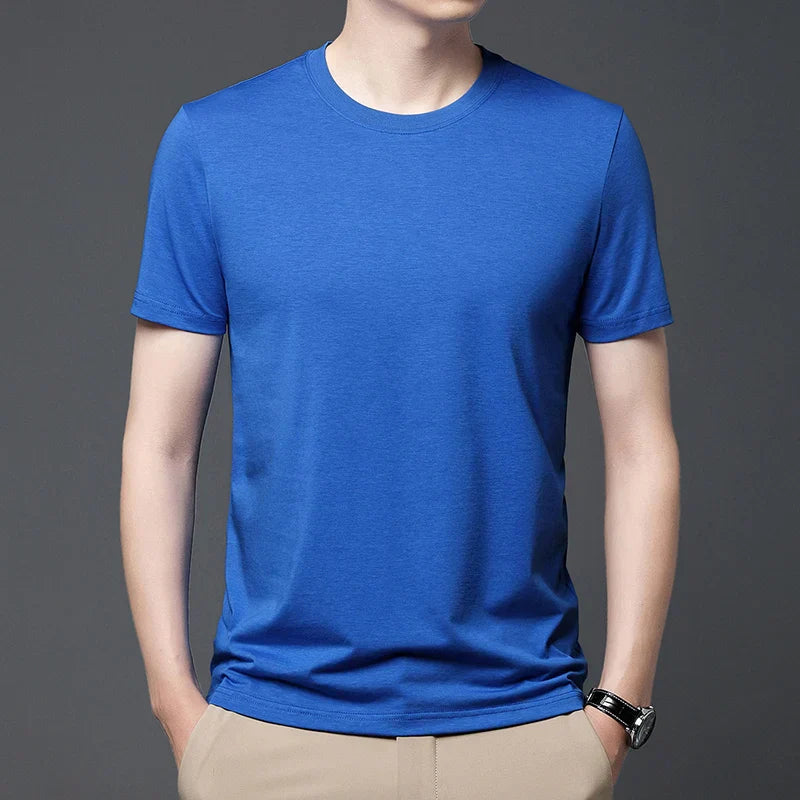 Waffle woven ice silk breathable T-shirt