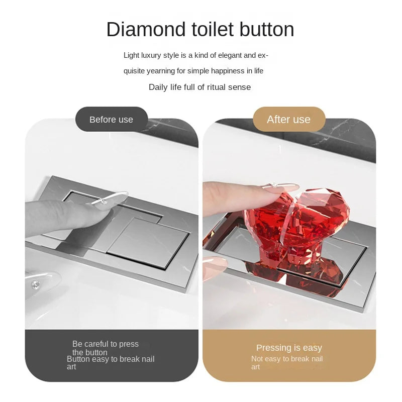 Toilet heart button 2