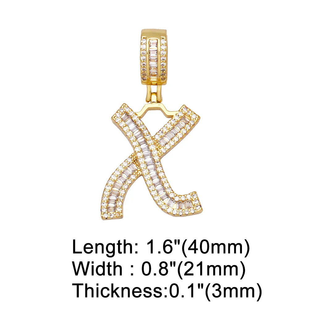 Initial Letter Pendant Necklaces