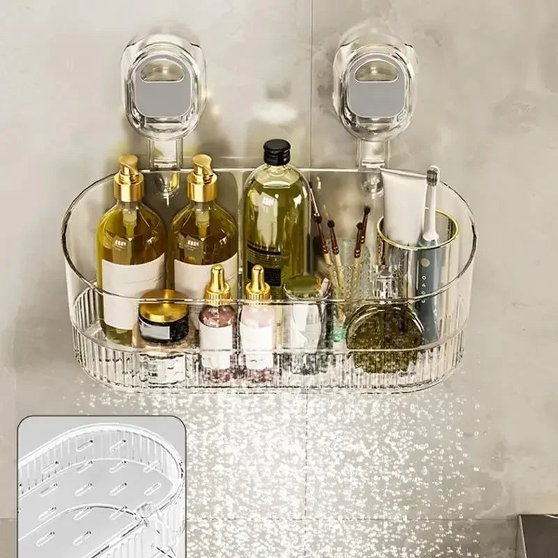 No-Drill Bathroom Suction Storage Box