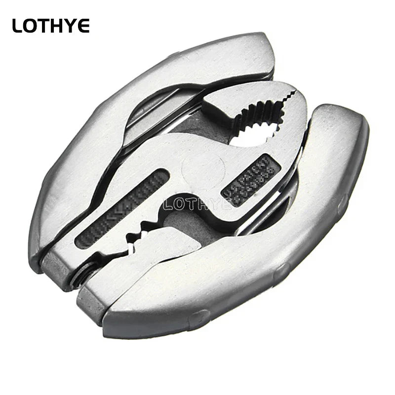 Mini multifunctional tool. 9-in-1 multifunctional pliers screwdriver pocket tool