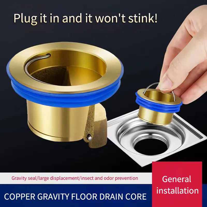 Downspout Universal Brass Floor Drain Core Anti-Odor Deodorizer