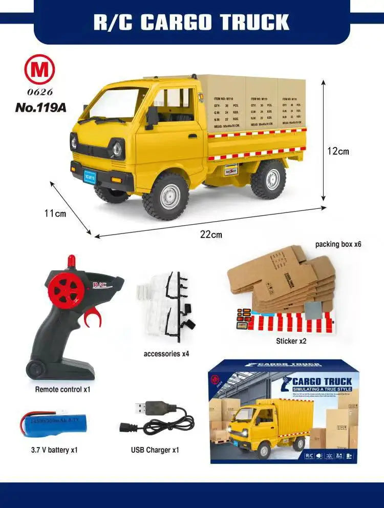 Remote Control Truck Toy Gift For Kids Multicolor