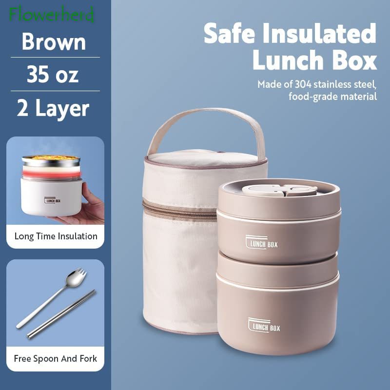 PORTABLE INSULATED LUNCH CONTAINER SET