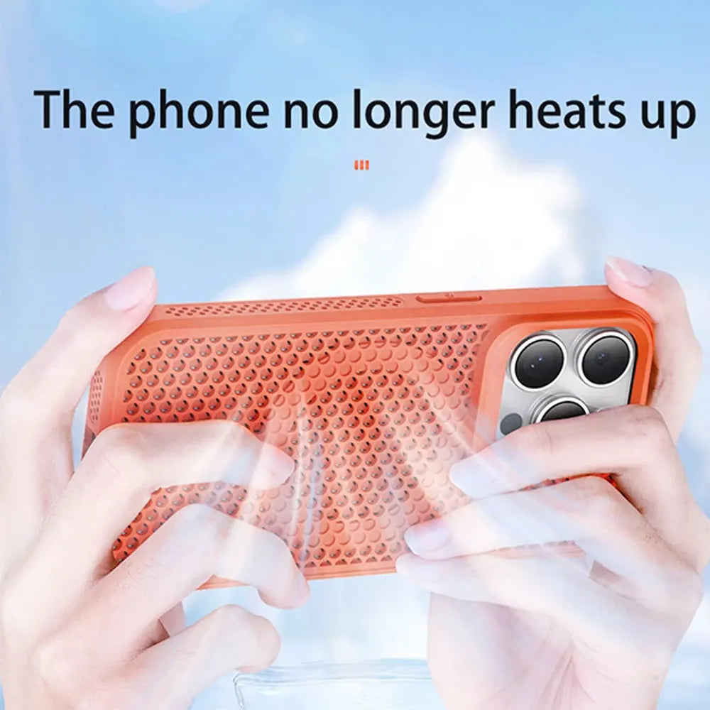 Honeycomb Matrix Cooling Magnetic Phone Case For iPhone