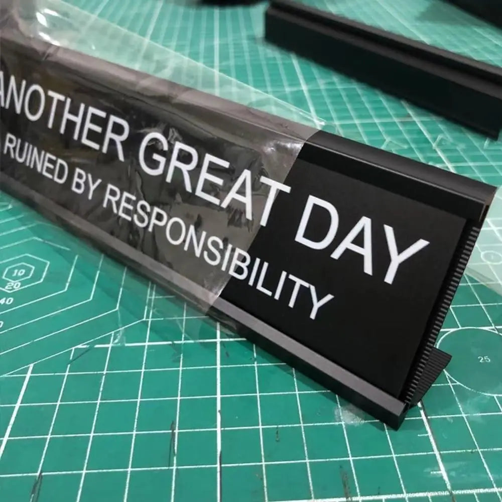 F'er in Charge of You F'ing F's Desk Sign