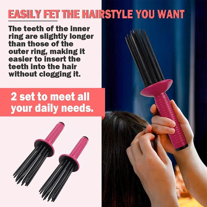2024 New Fluffy Curling Roll Comb