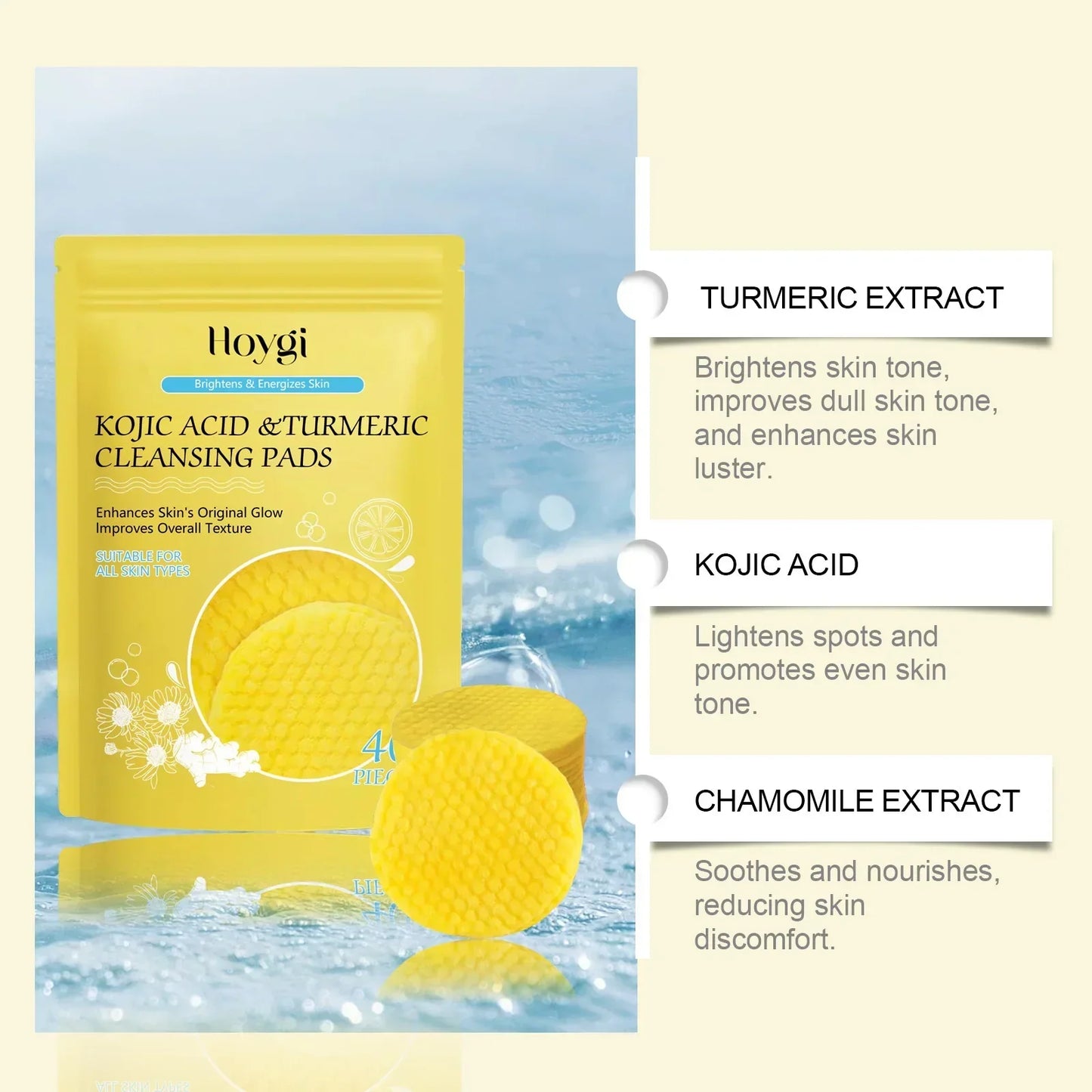 Turmeric Cleansing Exfoliating Pads Facial Cleansing Skincare