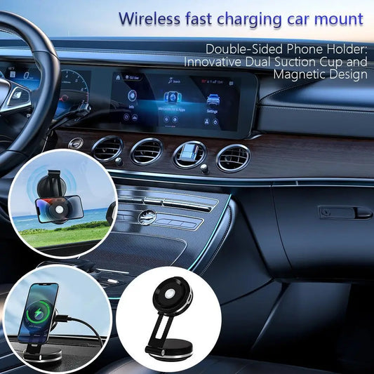 New Dual Suction Cup Car Phone Holder