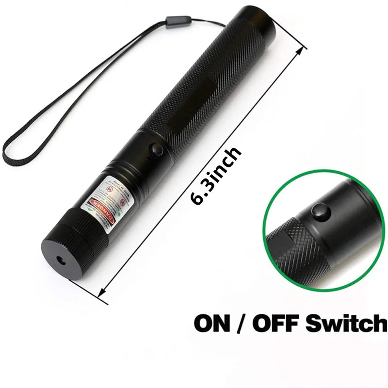 Red and green single-point laser light