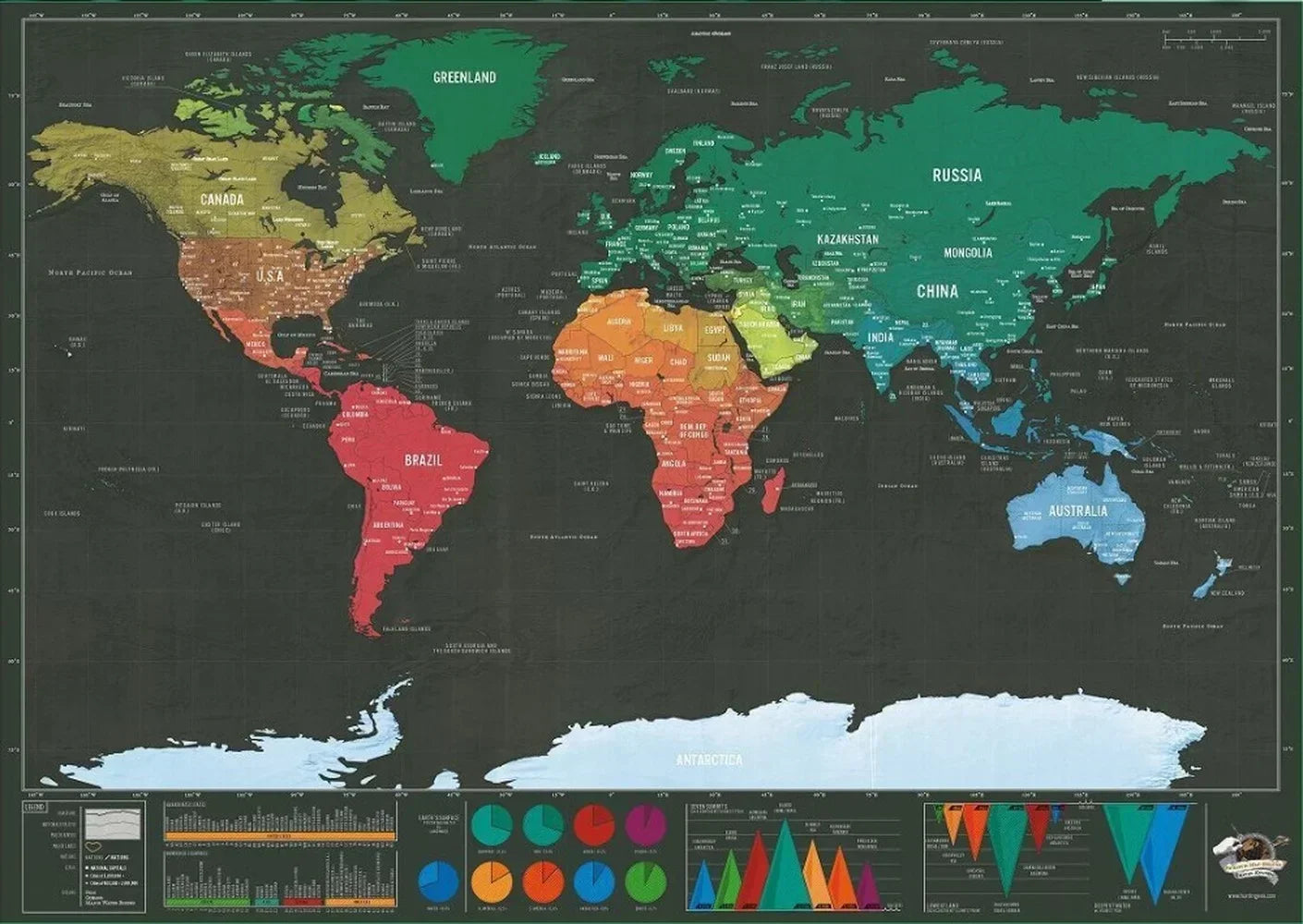 Scratch Map of the World