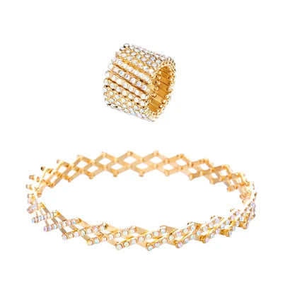 MINI Boutique Magic 2-in-1 Folding Retractable Ring Bracelet Telescopic Rings Change Bracelets Engagement Wedding Ring Dual-use Bracelet