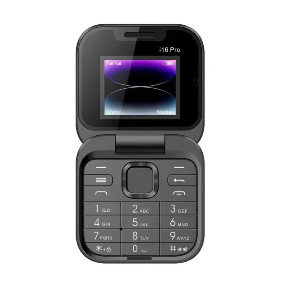Mini Flip Mobile Phone 2 SIM Card Small Display Foldable Cell Phone 1