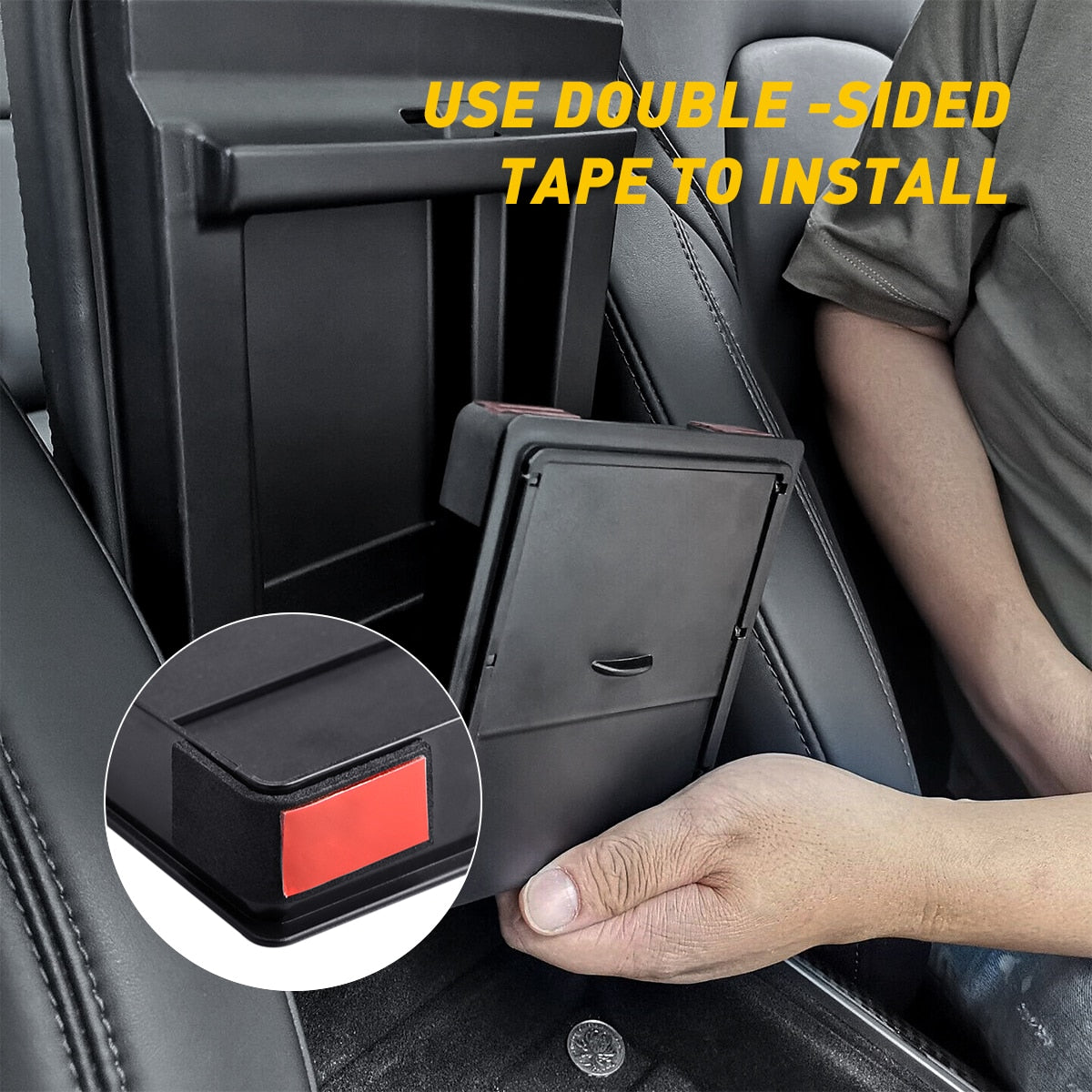 Tesla Model Invisible Center Console Organizer